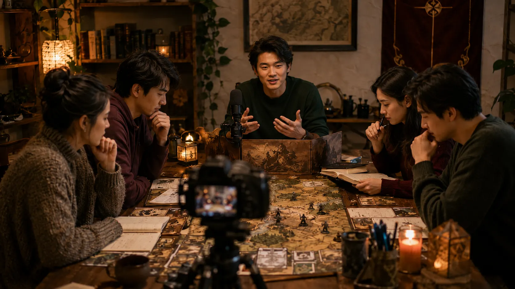 玩家進行策略遊戲實況與內容創作